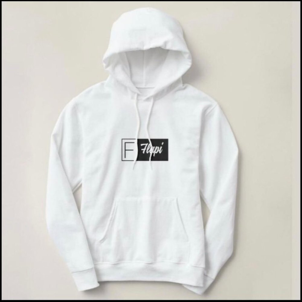 Flapi Basic Hooded Sweatshirt - White - image 2